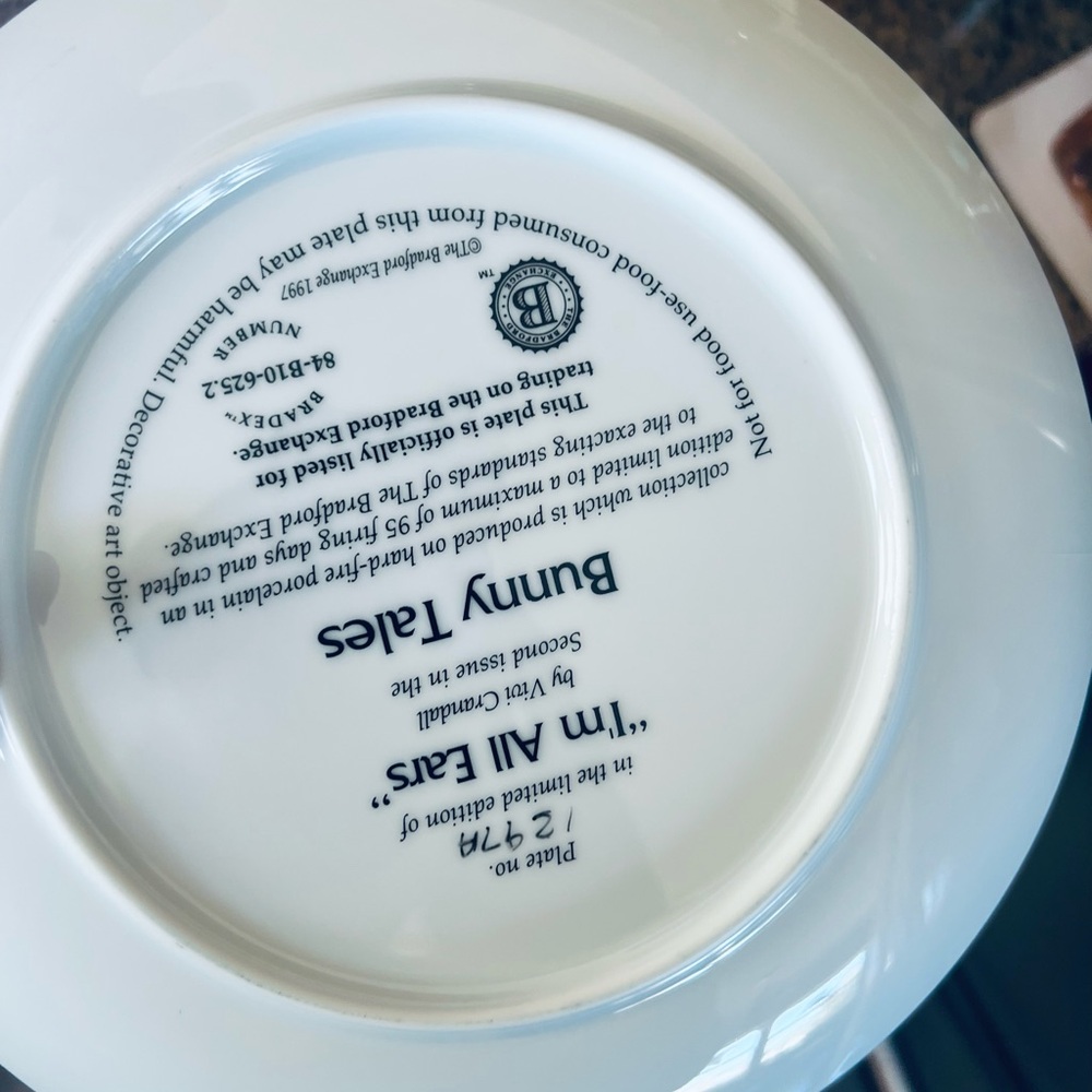 Decorative Bunny plate